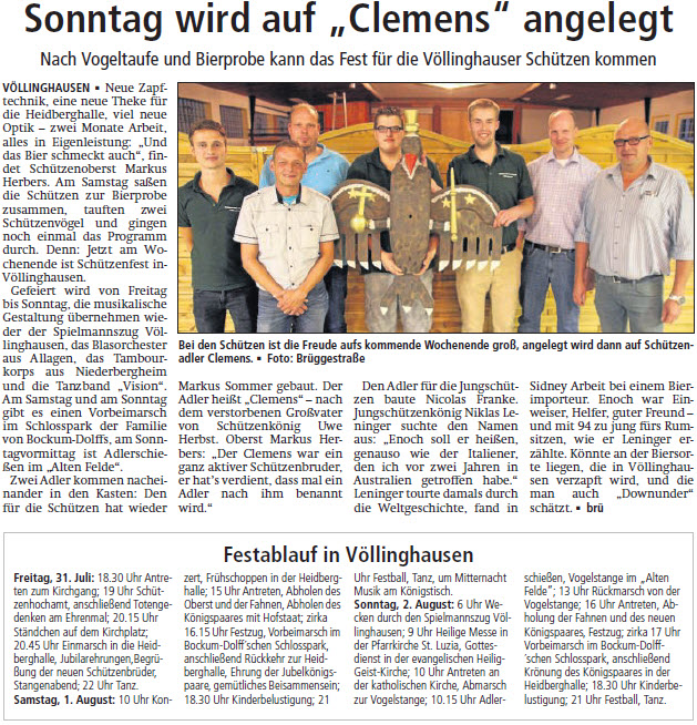 Artikel Soester Anzeiger 28.Jul.2015